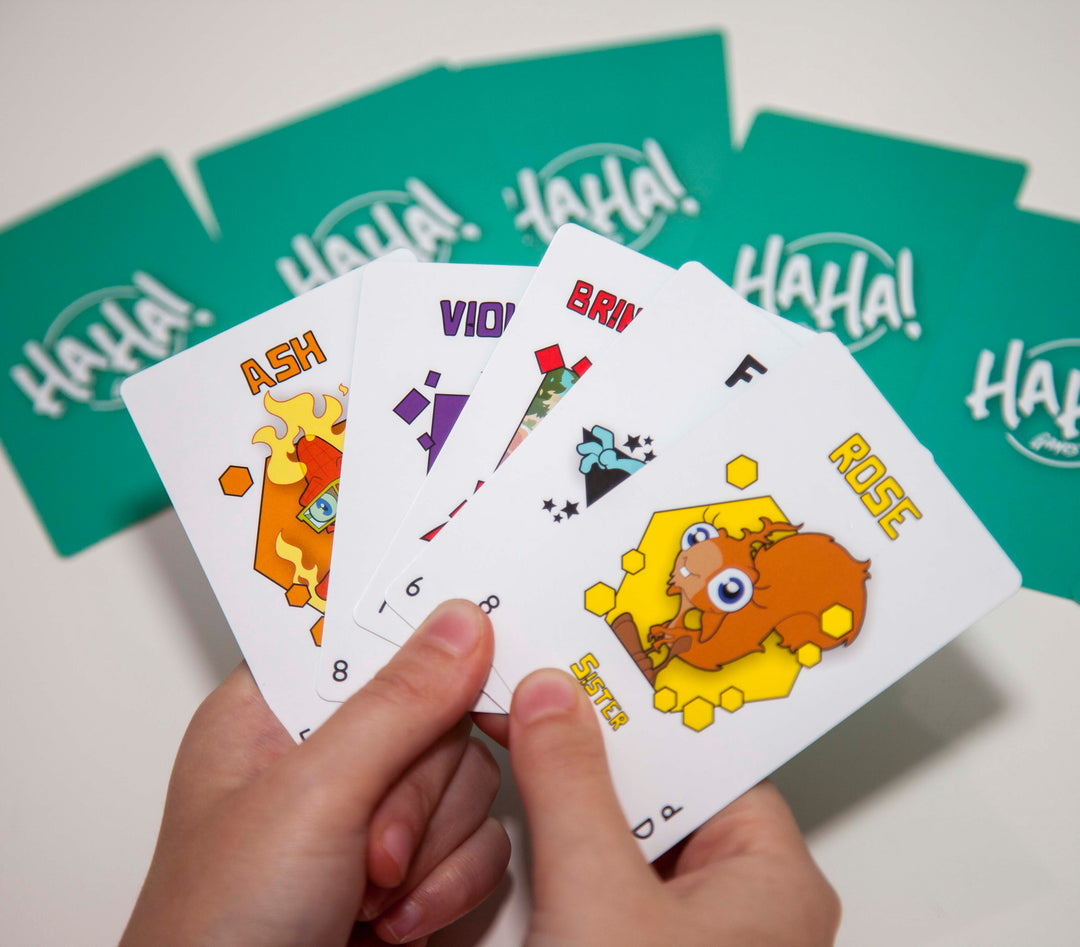 HAHA Games, card games to educate, stimulate and entertain.
